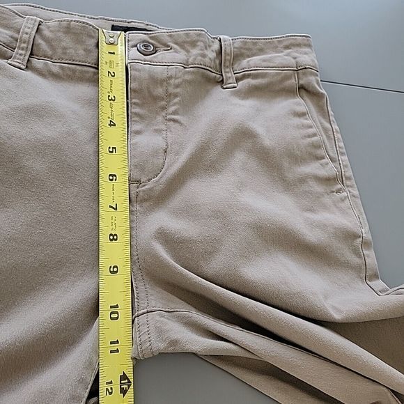 RSQ Slim Straight Fit Mens 30x30 Chino Pants Tan Stretch Back Welt Pockets Logo - Picture 12 of 15